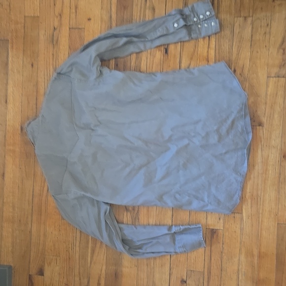 Vintage 90s snap button gray wrangler longsleeve shirt - Picture 9 of 9